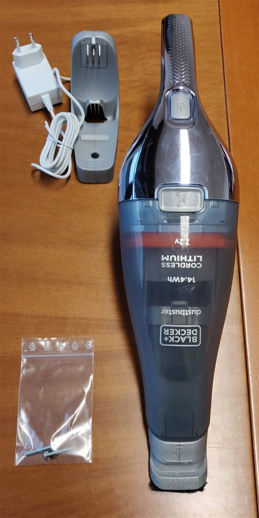 Black & Decker NVC220WBC Cromato Aspirabriciole 7.2V Capacità 385 ml