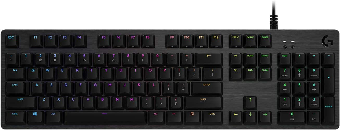 Logitech G512 Carbon GX Brown Tactile Tastiera Gaming QWERTY con Lightsync RGB