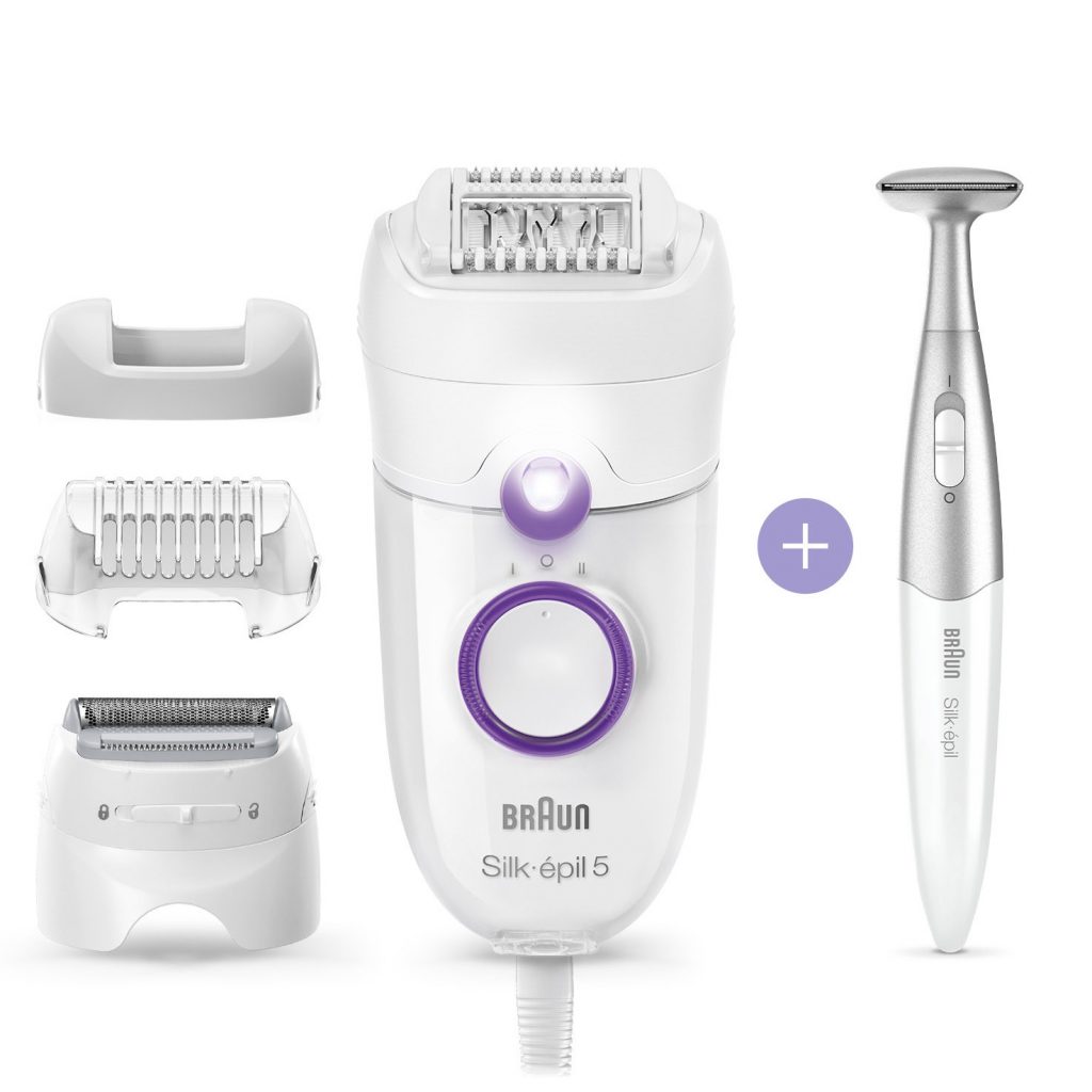 Braun Silk-epil 5-825 Power Epilatore a Filo con Rifinitore e Accessori