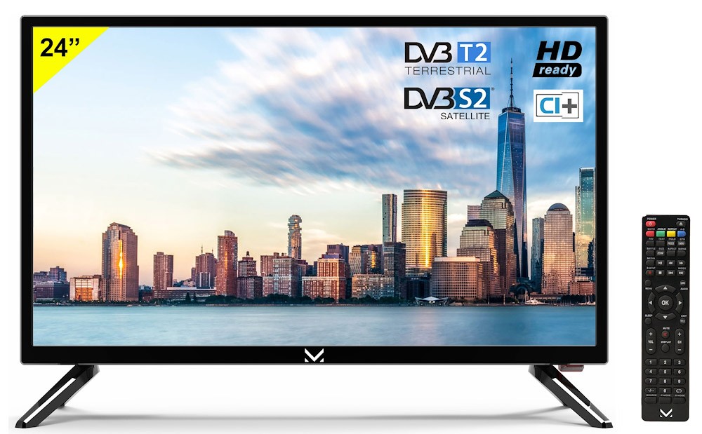 Majestic TVD224S2 TV LED 24 HD Ready DVB T2/S2 HEVC