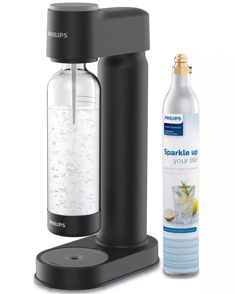 Philips GoZero Lite ADD4901BK Nero Gasatore con Bottiglia e Cilindro Gas