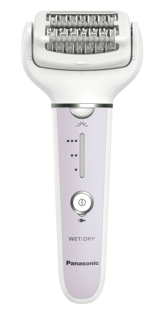 Panasonic ESEY30V503 Lilla Epilatore Wet & Dry Doppi Dischi con 60 Pinzette