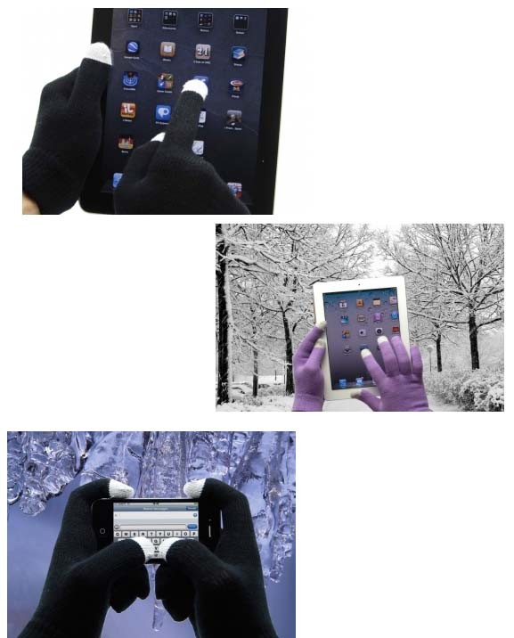 i-Tech Gloves Guanti Capacitivi per Dispositivi Touch Screen GRIGIO - TAGLIA M - immagine 2