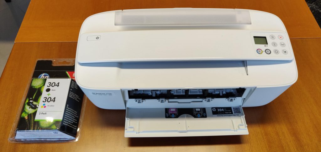 Stampante Multifunzione Wi-Fi HP DeskJet 3750 Grigia con Cartucce Multipack