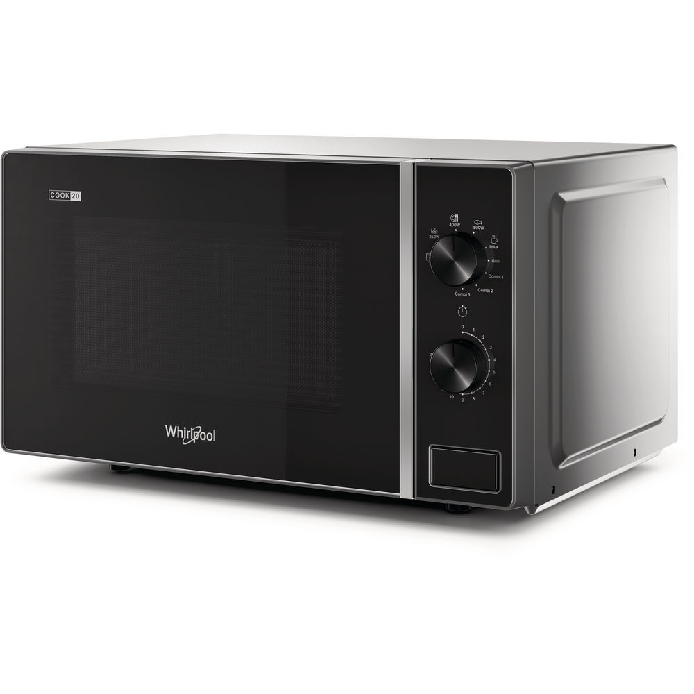 Whirlpool MWP103SB Silver Forno Microonde Combinato 20 Litri con Grill