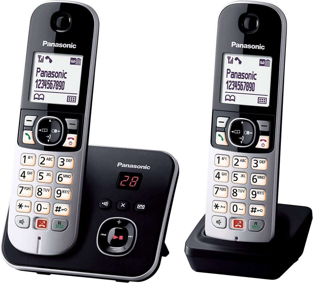 Panasonic KX-TG6862JTB Cordless Duo con Segreteria e Vivavoce