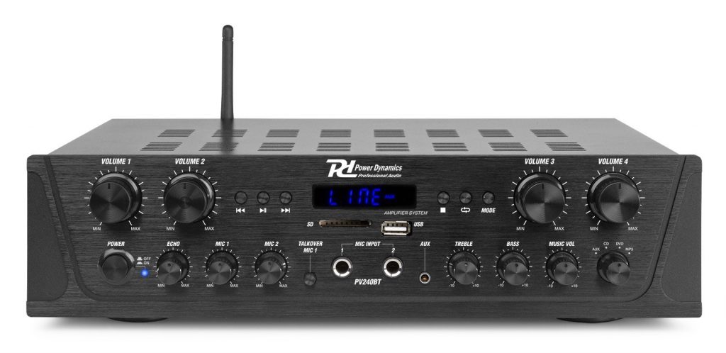 Melchioni PV240BT Amplificatore Power Dynamics 4 Zone 4x100W