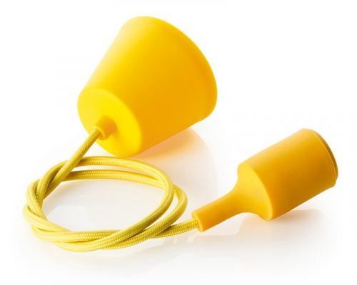 Perenz 6238 Giallo Sospensione in Gomma Attacco E27