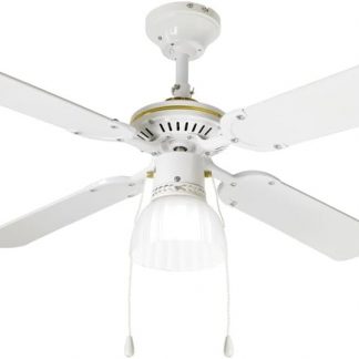 Perenz 7064B Ventilatore a Soffitto Bianco 4 Pale con Luce