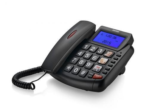 Brondi Bravo 90 LCD Nero Telefono Fisso con Vivavoce e Tasti Grandi - immagine 2