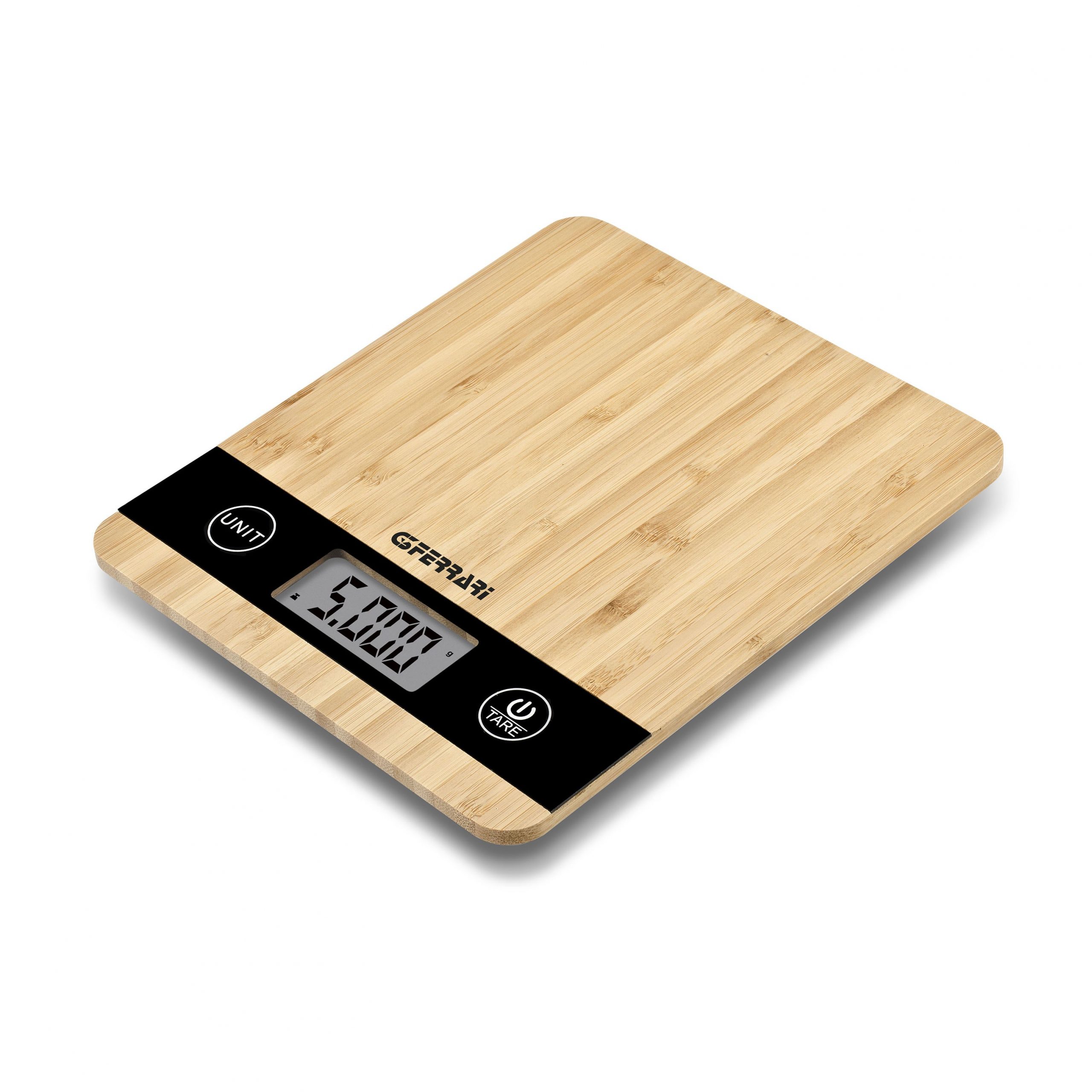 G3 Ferrari Natura Kitchen Bilancia da Cucina in Bambù Portata Max 5 Kg - immagine 2