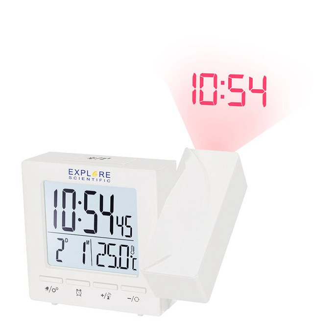 Explore Scientific RDP1001 Bianco Orologio Radiocontrollato con Proiezione - immagine 2