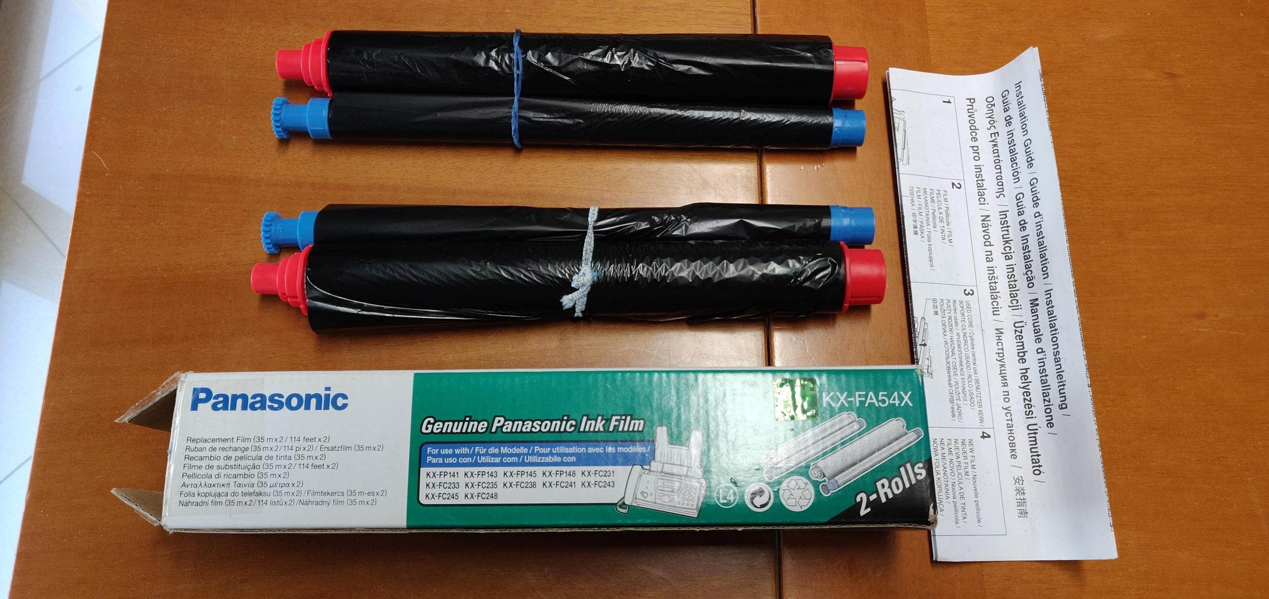 Panasonic KXFA54X Pellicola Colore Trasferimento Termico 2 Pezzi - immagine 2