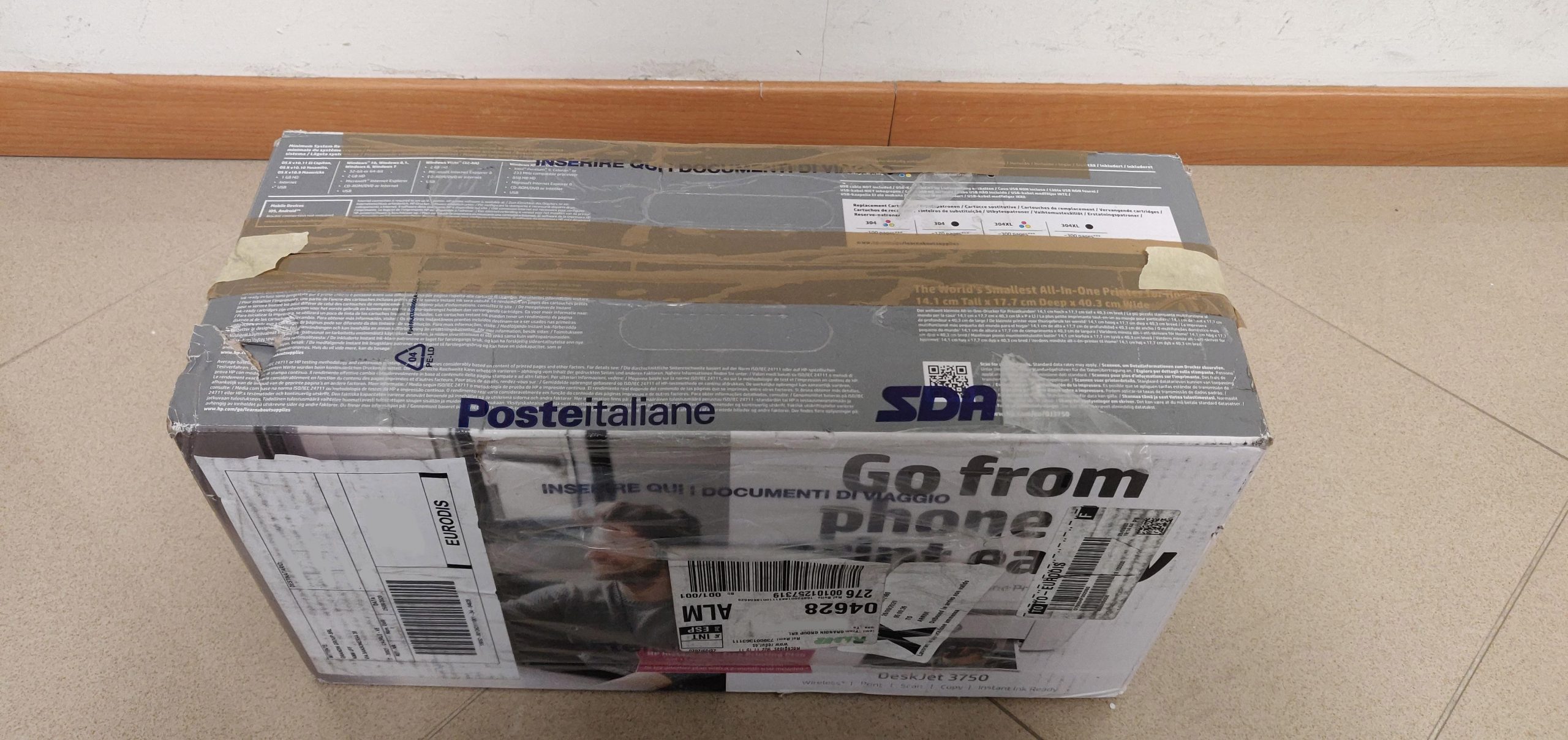 Stampante Multifunzione Wi-Fi HP DeskJet 3750 Grigia - immagine 4