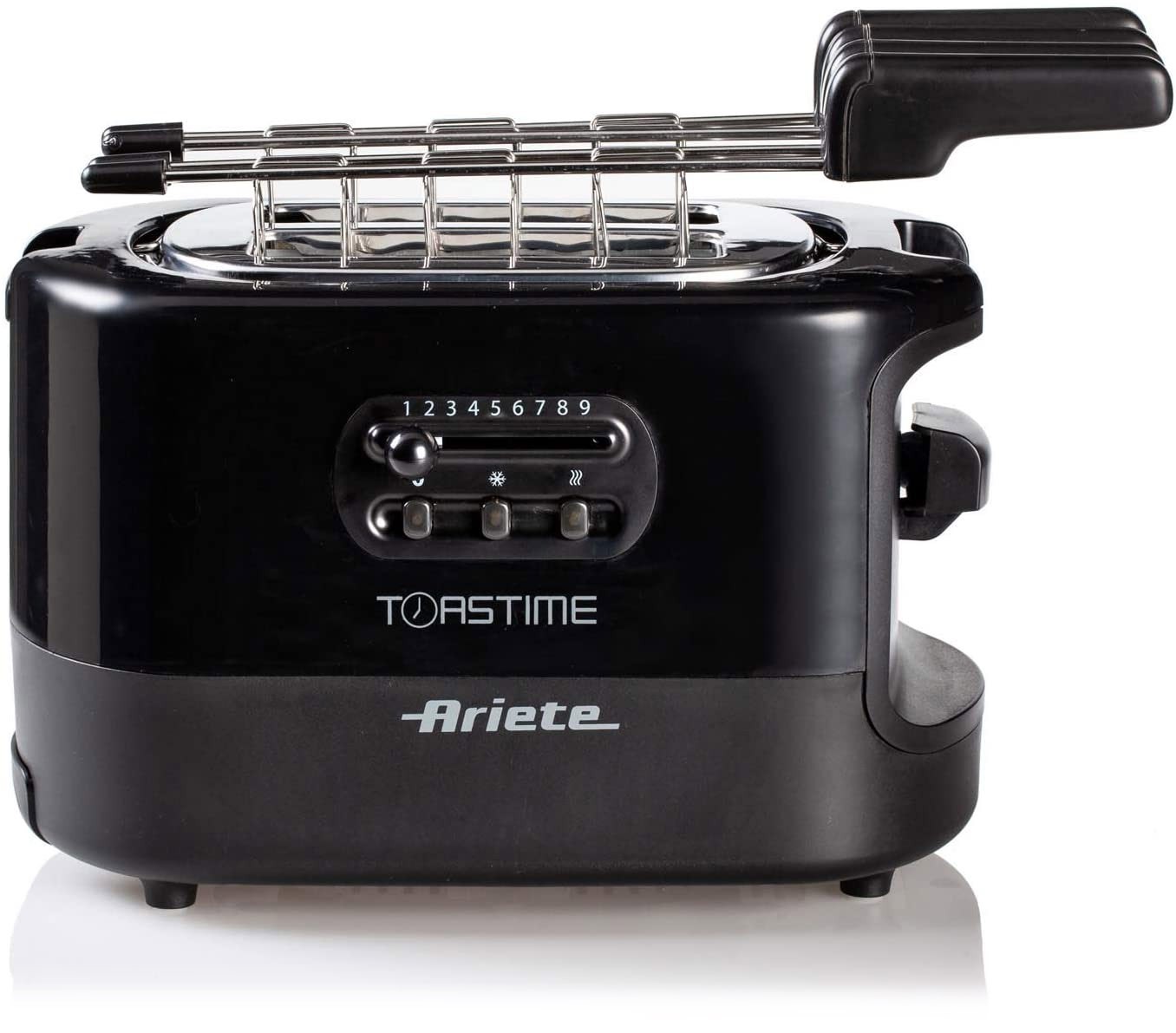 Ariete Toastime Nero Tostapane 700W Funzione Scongela e Riscalda - immagine 2