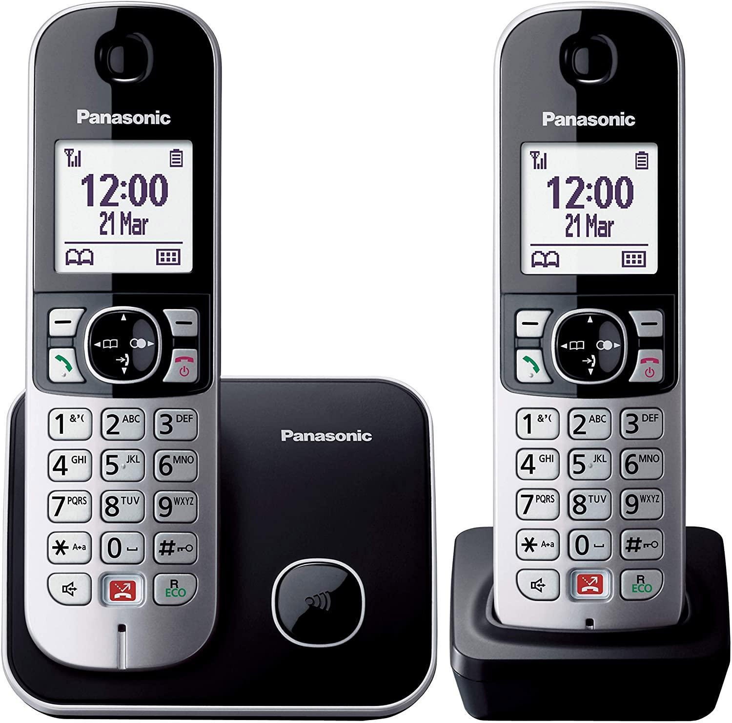 Panasonic KXTG6852JTB Telefono Cordless Duo con Vivavoce - immagine 2