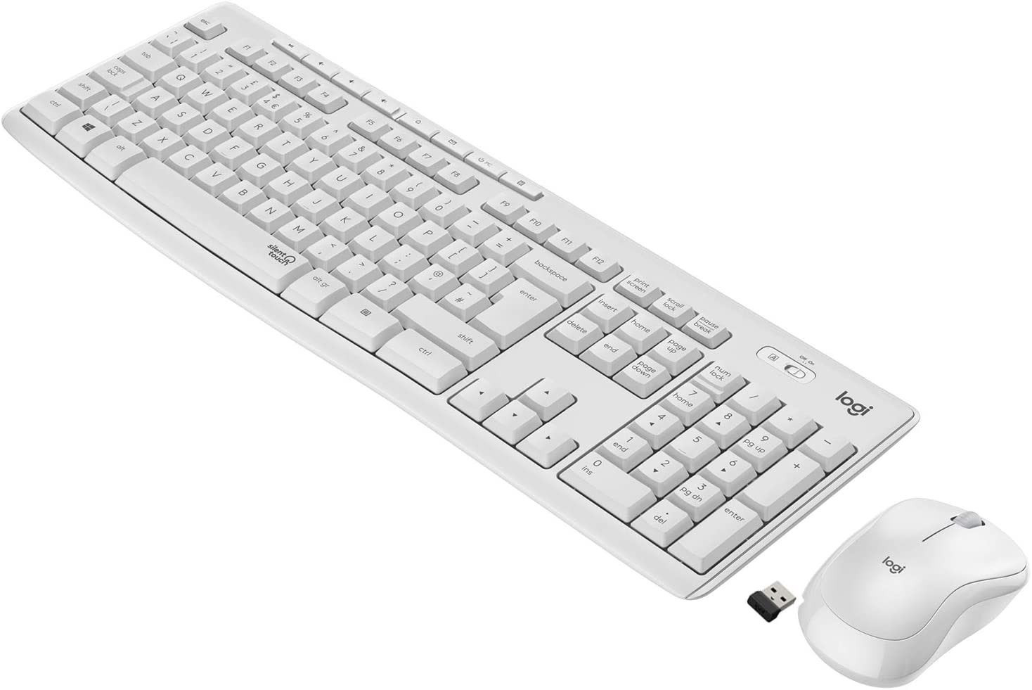 Logitech MK 295 Bianco Kit Tastiera e Mouse Wireless - immagine 2