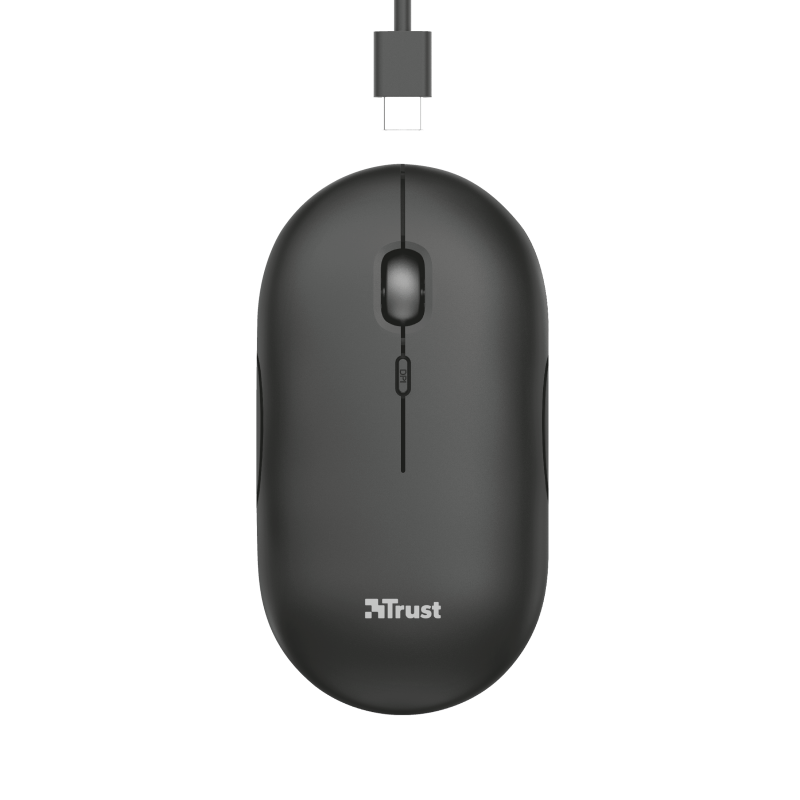 Trust Puck Nero Mouse Wireless Ricaricabile Ultrasottile - immagine 2