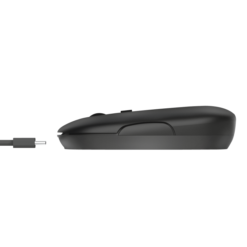 Trust Puck Nero Mouse Wireless Ricaricabile Ultrasottile - immagine 3
