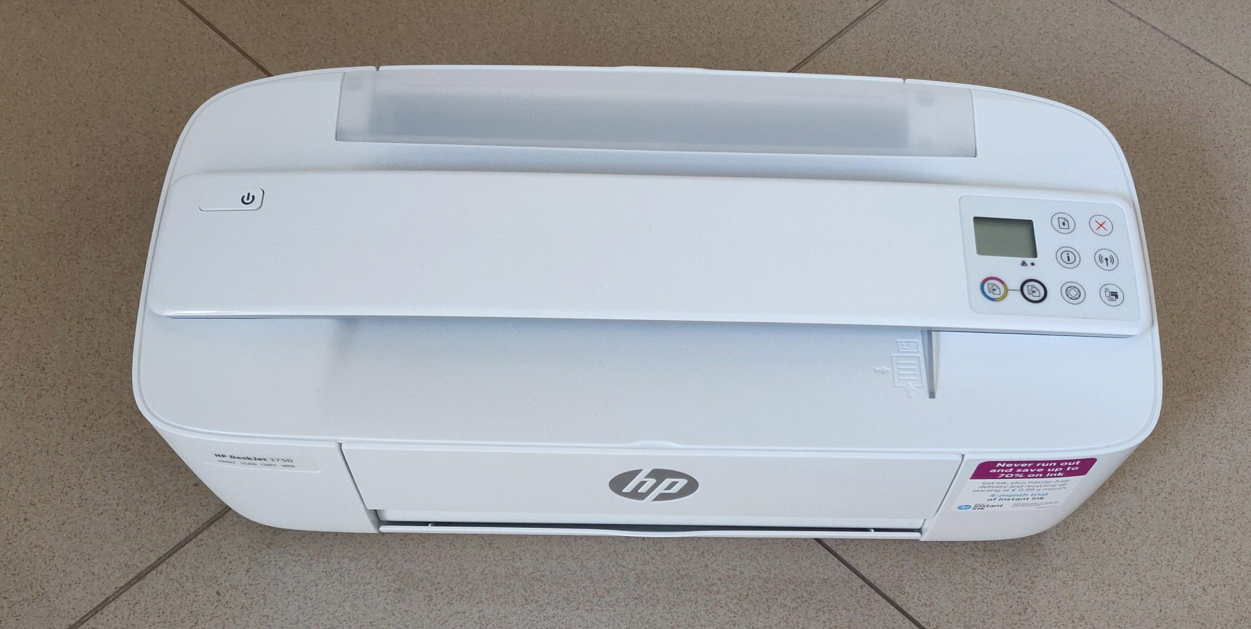 Stampante Multifunzione Wi-Fi HP DeskJet 3750 Grigia - immagine 2