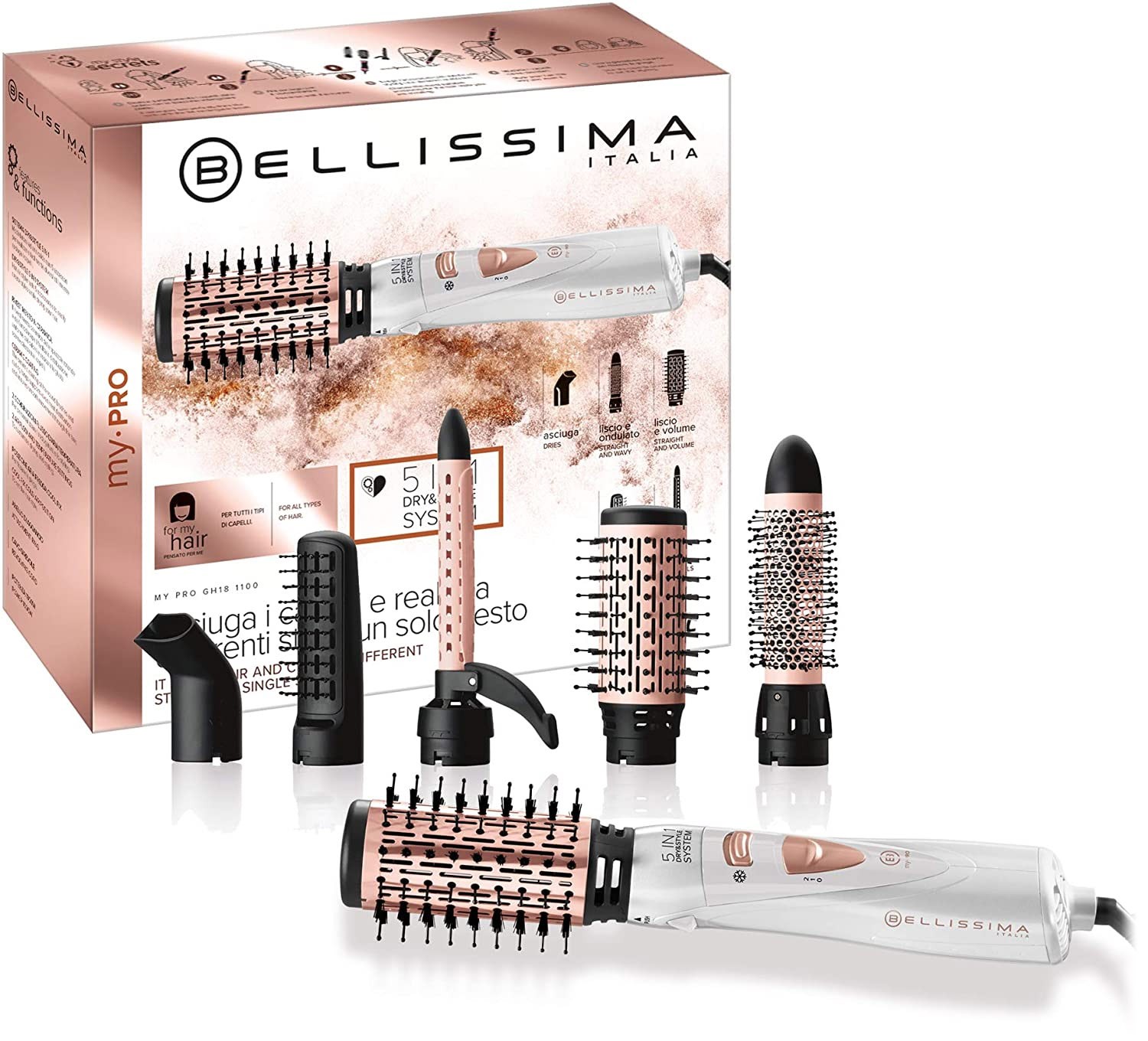 Imetec Bellissima 11726 Spazzola Capelli 1000W e Diametro 40Mm - immagine 2