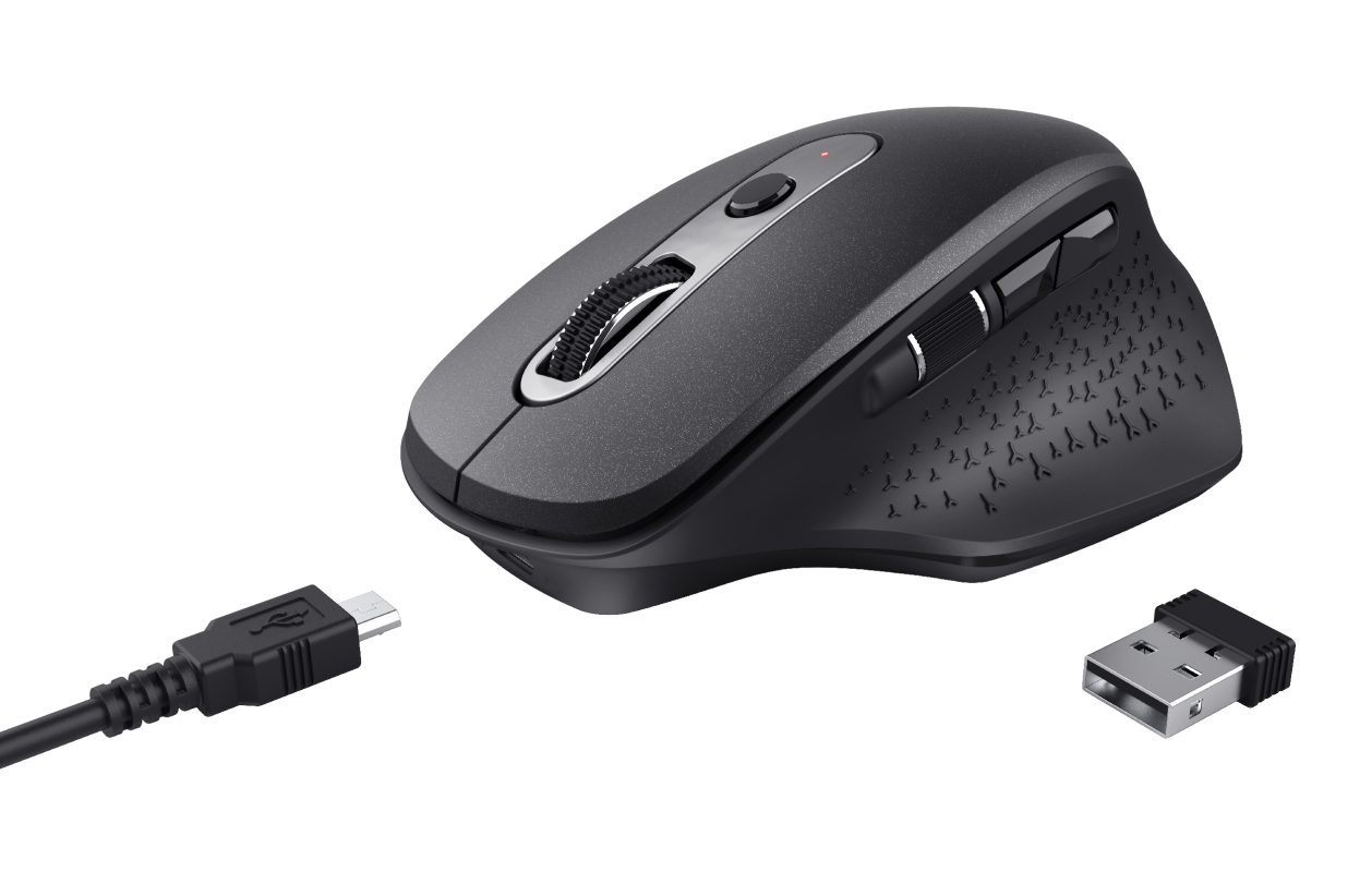 Trust Ozaa Nero Mouse Wireless Ricaricabile - immagine 3