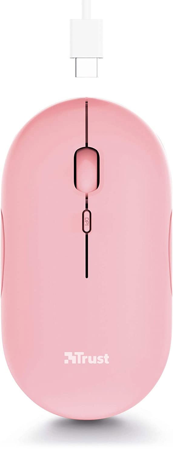 Trust Puck Rosa Mouse Wireless Ricaricabile - immagine 2