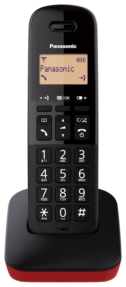 Panasonic KX-TGB610JTR Rosso Telefono Cordless Tasto Dedicato Blocco Chiamate - immagine 2