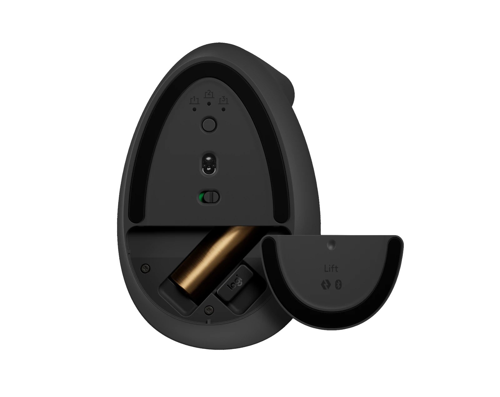 Logitech Lift Vertical Black Mouse Ergonomico Wireless - immagine 4
