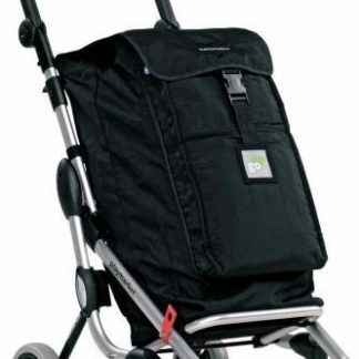 Foppapedretti Go Up Carrello Portaspesa con Tasca Termica Colore Nero