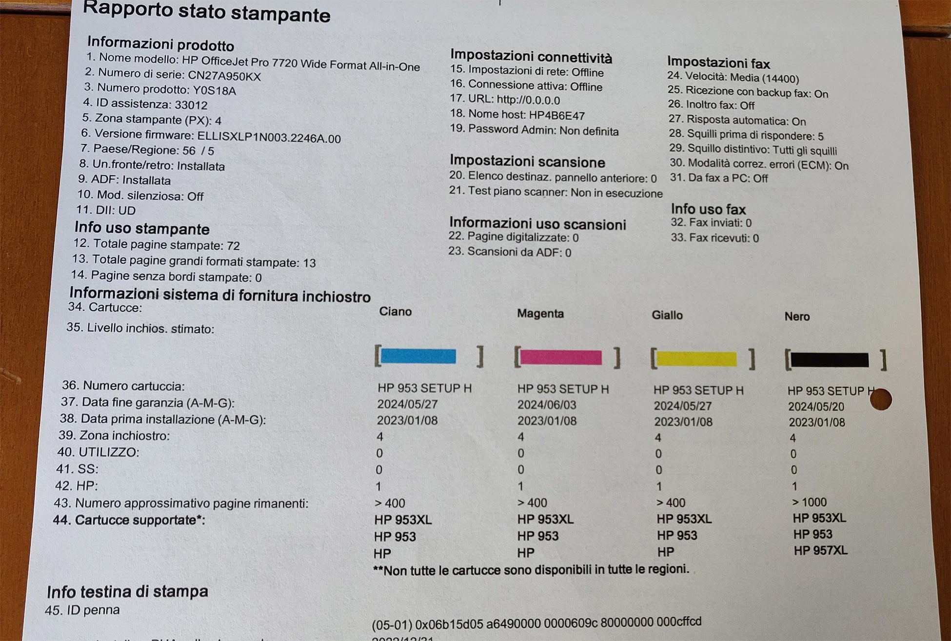 HP OfficeJet Pro 7720 Stampante Multifunzione Inkjet per Formati Fino A3 - immagine 3