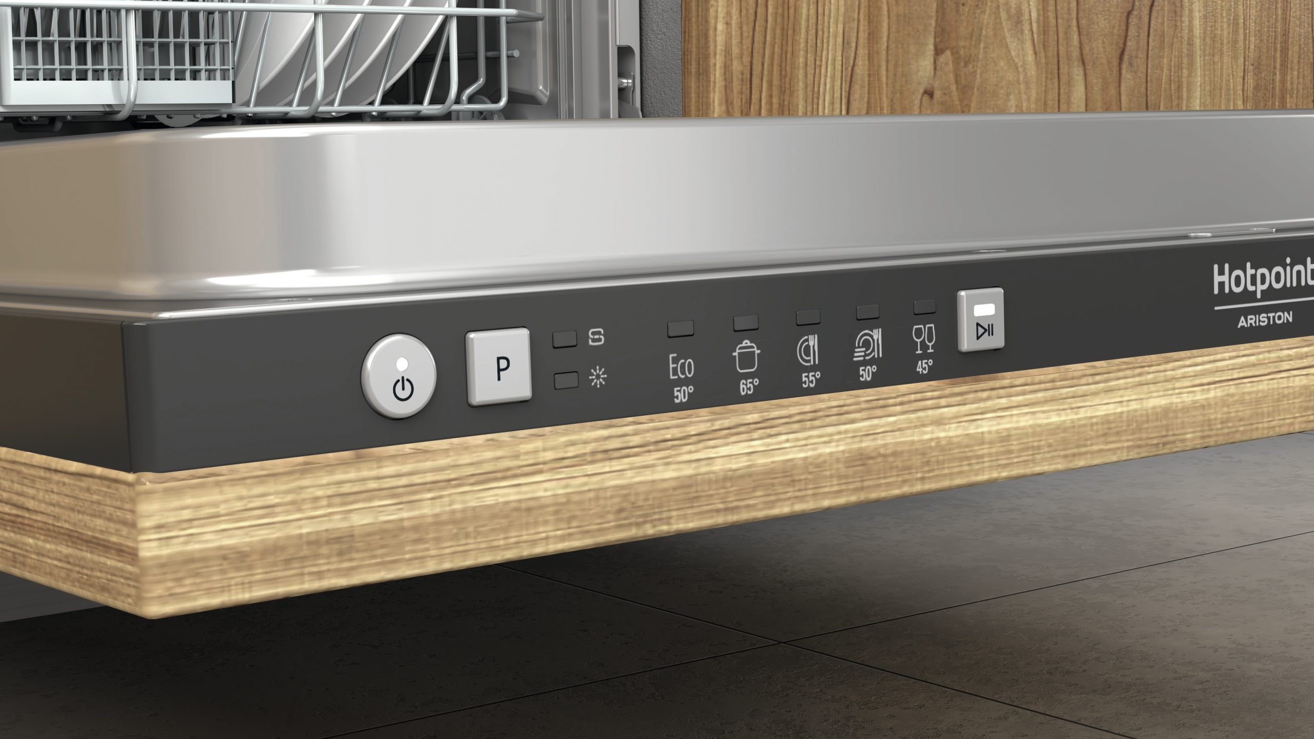 Hotpoint Ariston HIE2B19CN Lavastoviglie Scomparsa Totale 60 Cm 14 Coperti - immagine 3