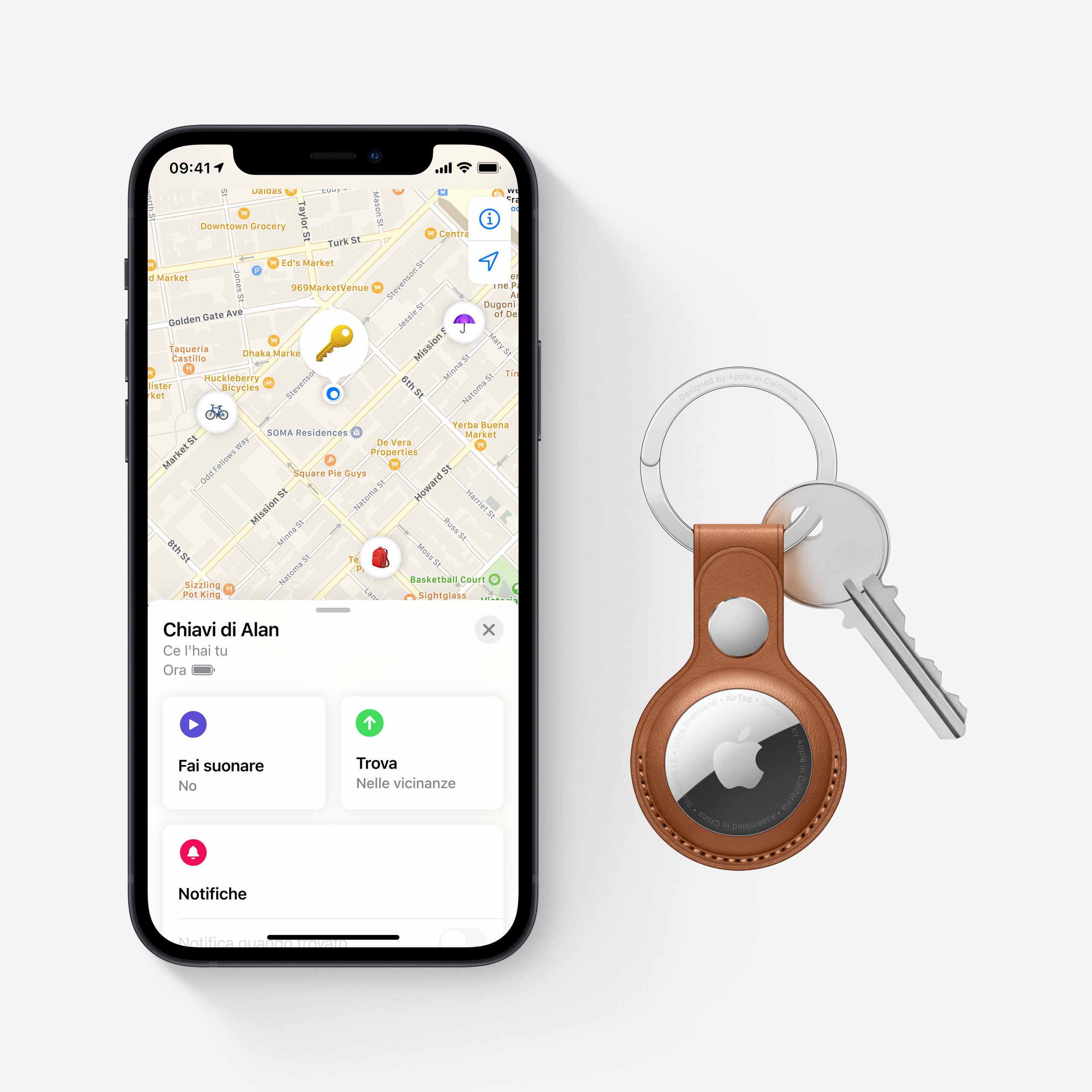 Apple MX532ZYA AirTag Confezione da 1 Pezzo - immagine 5