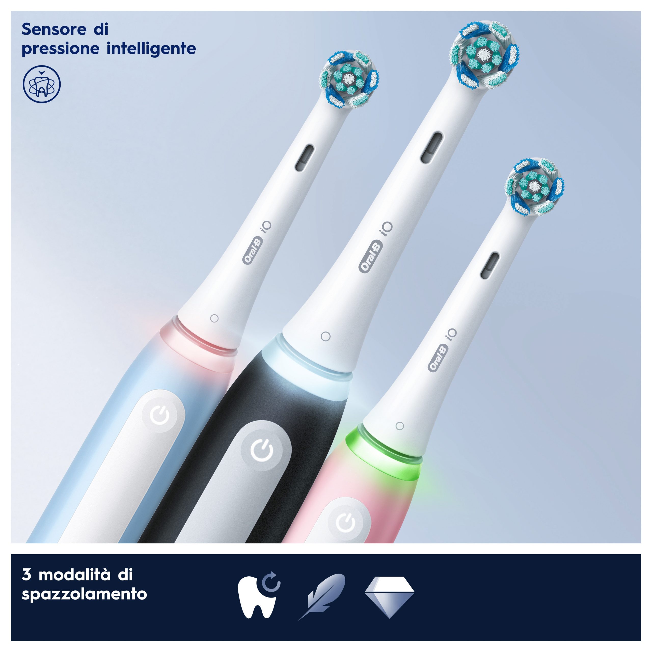 Oral-B iO Serie 3 Rosa Spazzolino Elettrico con Sensore Pressione Intelligente - immagine 6