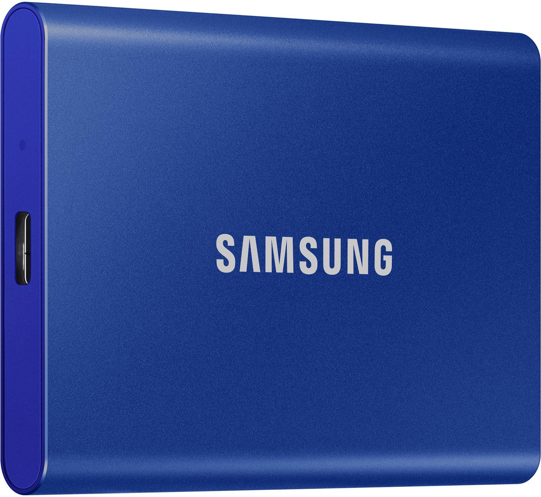 Samsung MUPC1T0HWW Blu Indigo SSD Portatile Stato Solido T7 1TB USB 3.2 - immagine 3
