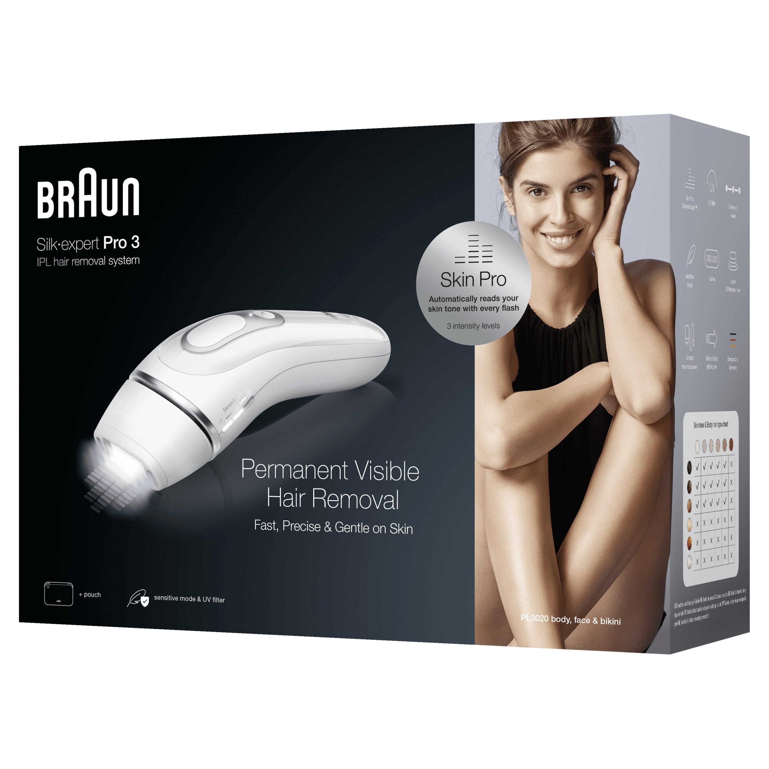 Braun Silk-Expert Pro 3 PL3020 Epilatore Luce Pulsata 300000 Flash - immagine 6