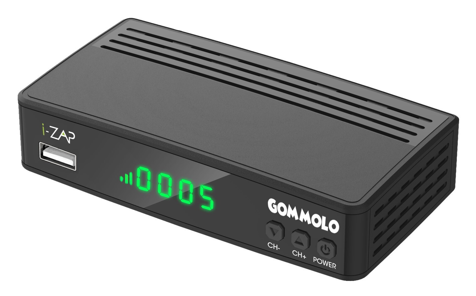 I-Zap Gommolo G227 Ricevitore Terrestre Free DVB-T2 HECV HDMIi Scart USB Nero - immagine 5