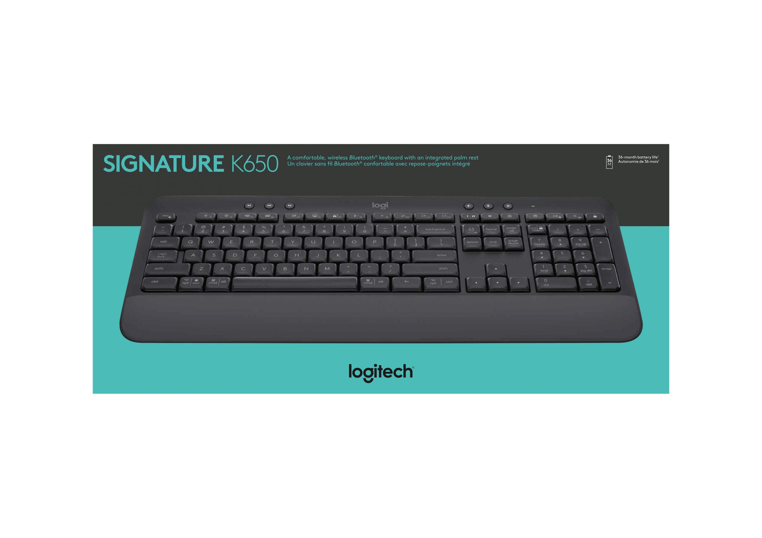 Logitech Signature K650 Nera Tastiera Wireless QWERTY - immagine 4