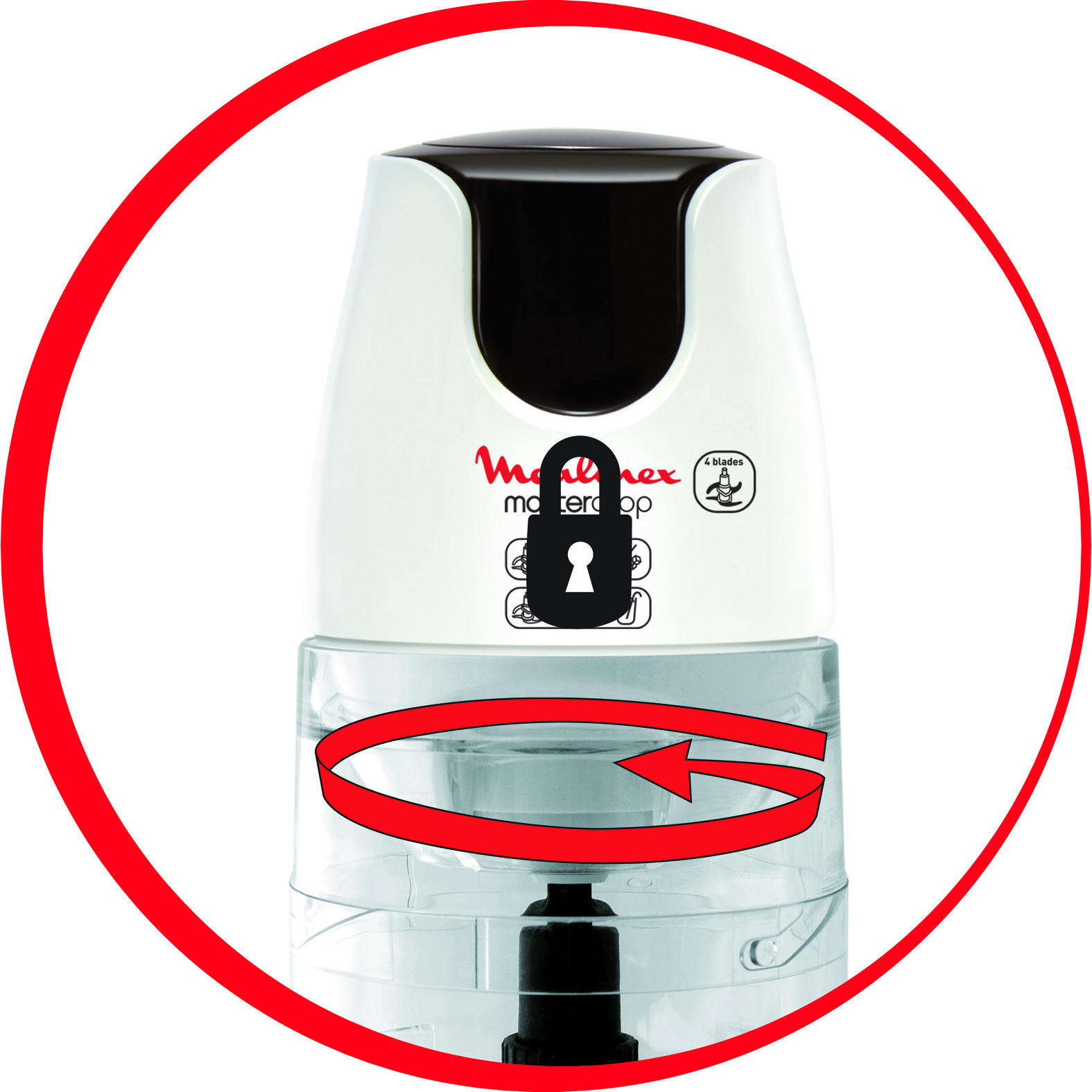 Moulinex Masterchop 3 in 1 DJ450B Tritatutto 500W Capacita 500ML - immagine 4