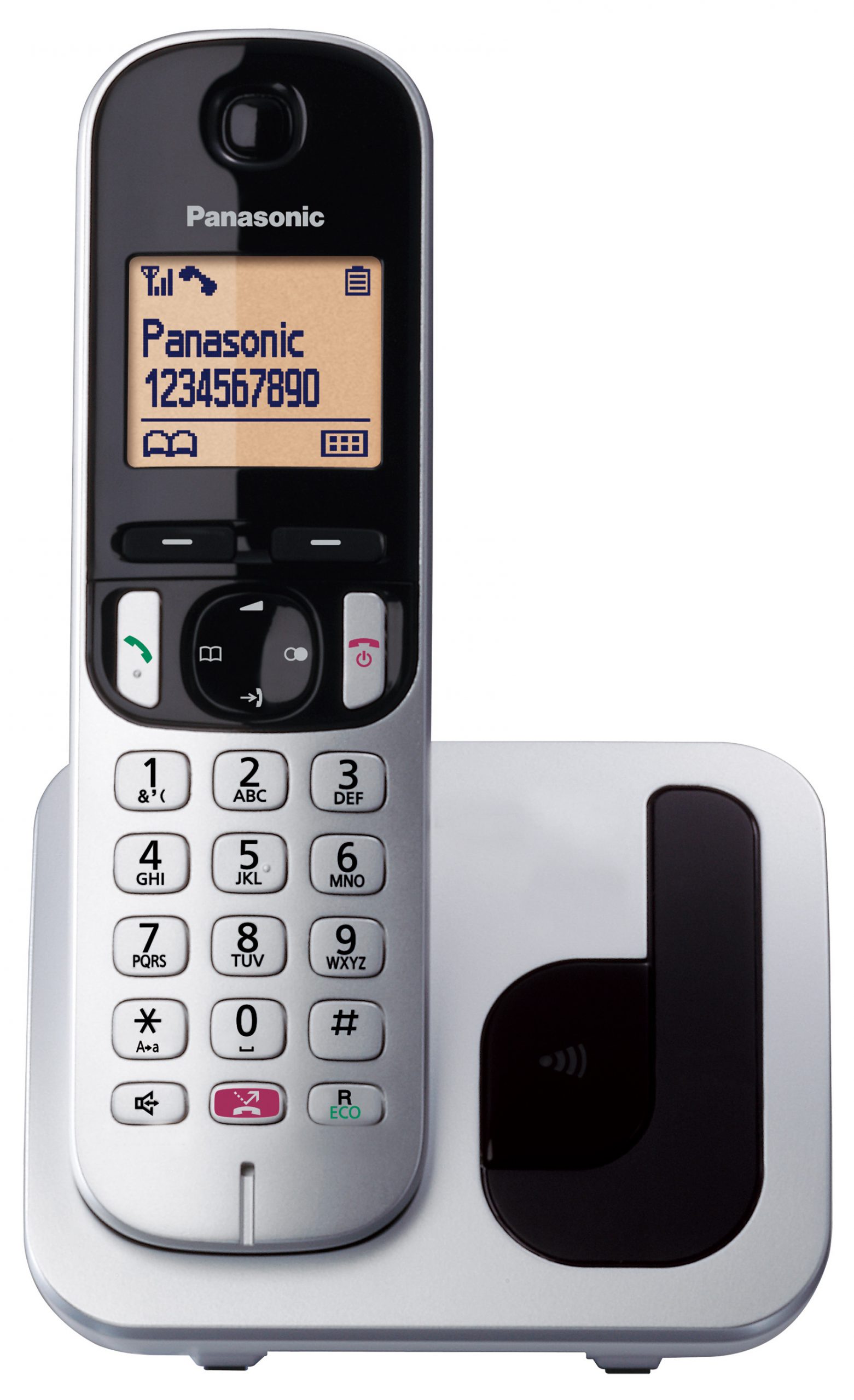 Panasonic KX-TGC250 Cordless Silver Utilizzo Semplice Funzione Sveglia Vivavoce - immagine 2