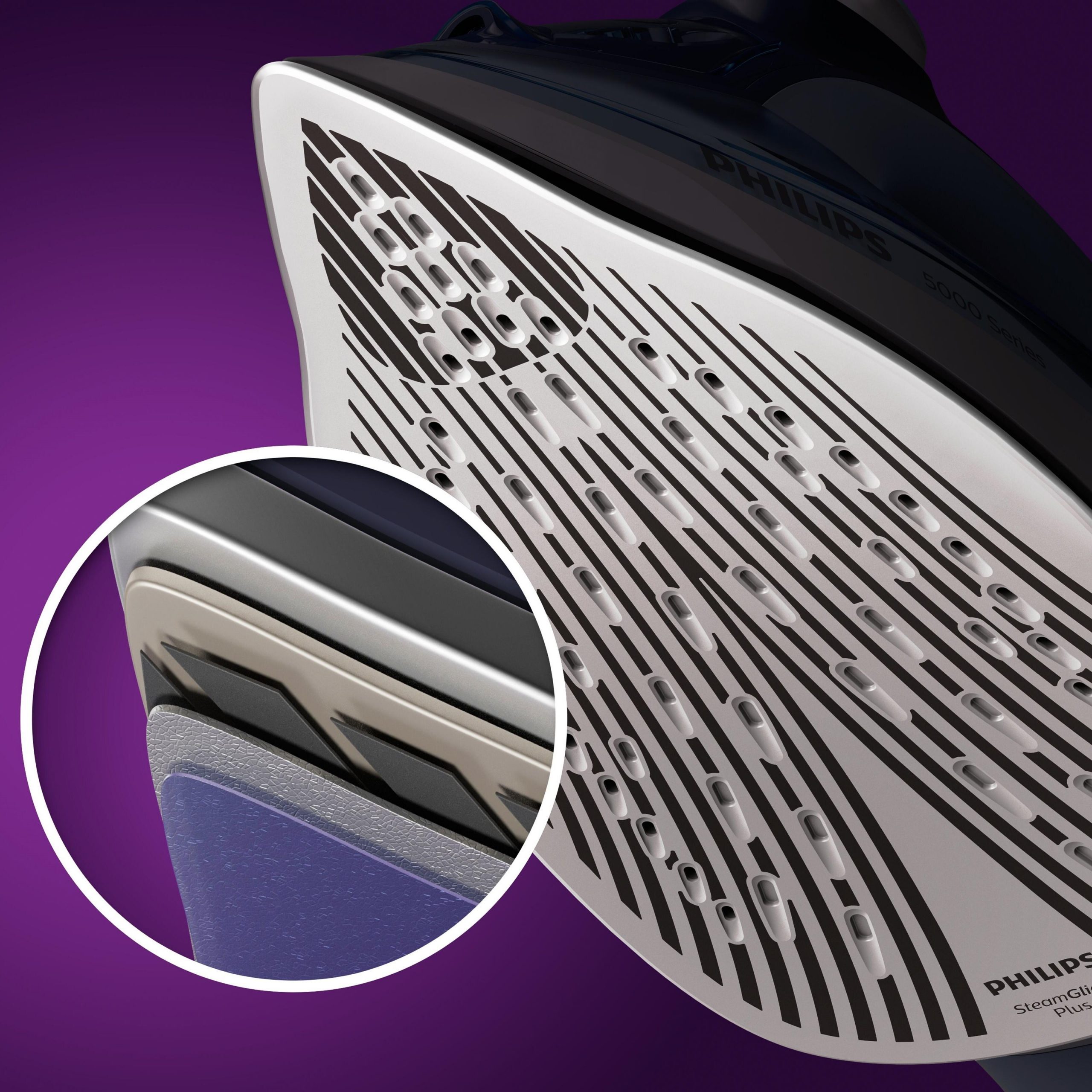 Philips Steam Iron DST5040 Nero Ferro a Vapore 2600W Piastra SteamGlide Plus - immagine 4