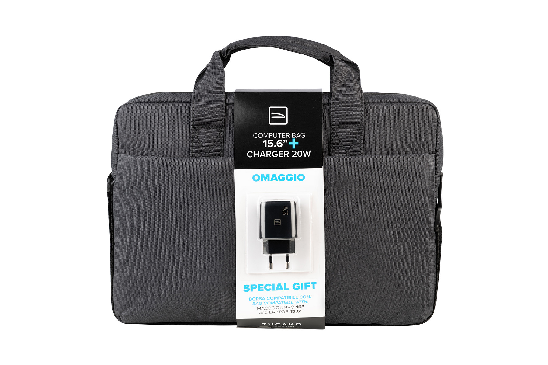 Tucano BUTLBSBTK15AUBK Borsa Slim per Notebook Fino a 16 Pollici e Auricolari - immagine 6