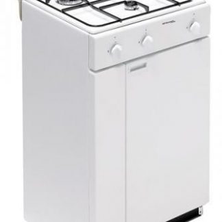 Bompani BI900YAL Ecoline Bianca Cucina a Gas con 3 Fuochi e Vano Portabombola
