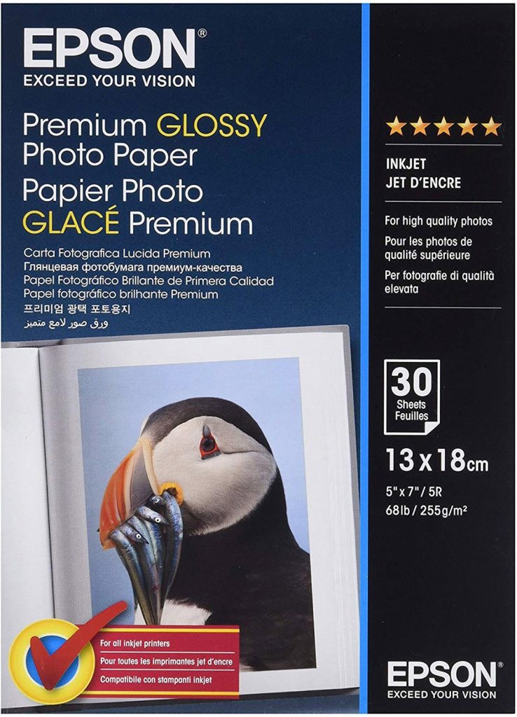 Epson C13S042154 Carta Foto Lucida Premium 13x18 30 Fogli