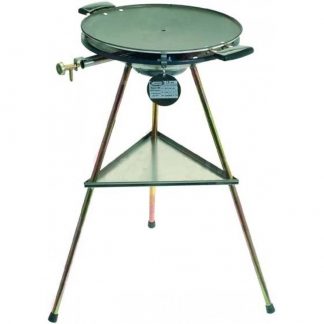 CF Apparecchiature Inox Grill 220 BBQ Barbecue a Gas GPL con Piastra da 42 Cm