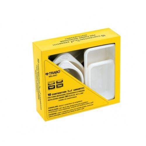 Trabo D010 10 Contenitori Assortiti per Microonde