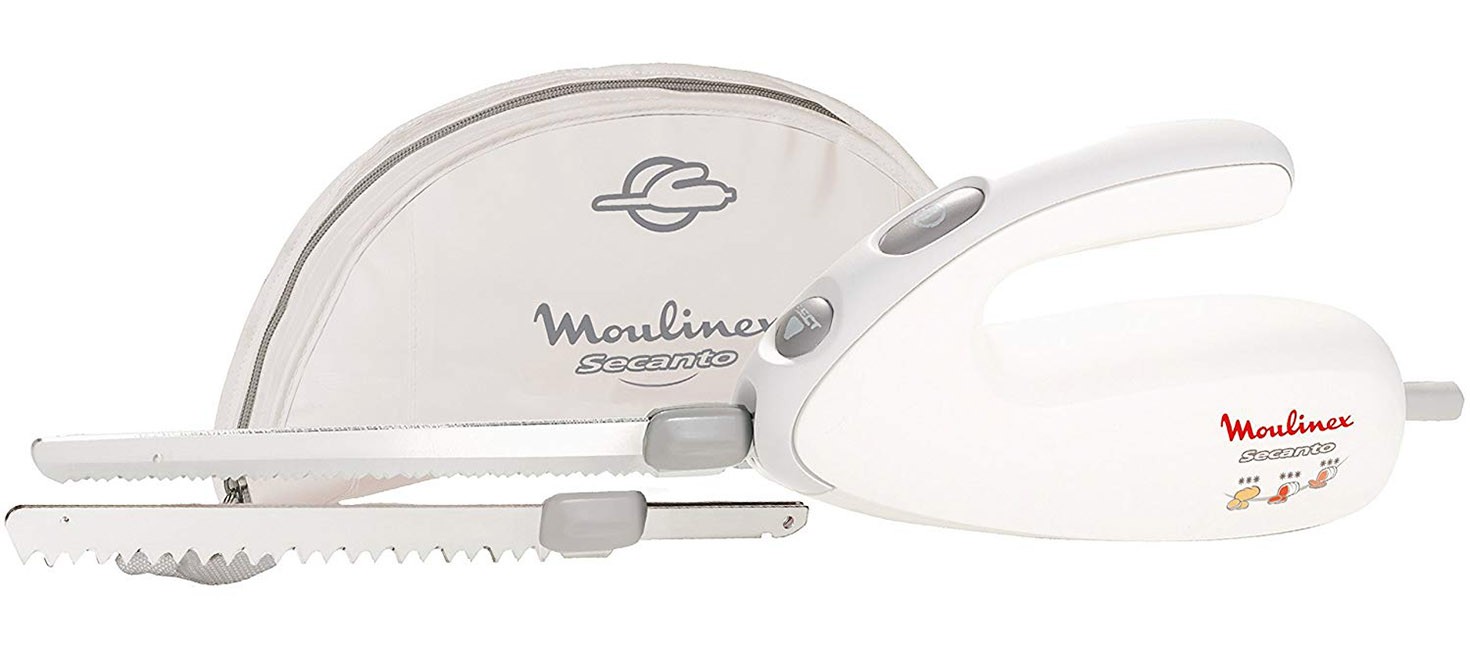Moulinex Secanto DJAC41 Coltello Elettrico 100W con Doppia Lama per Surgelati