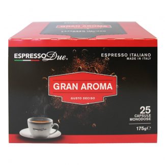 Espresso Due 25 Capsule Caffe Gran Aroma per Nuove Macchine cod. 315-321-327