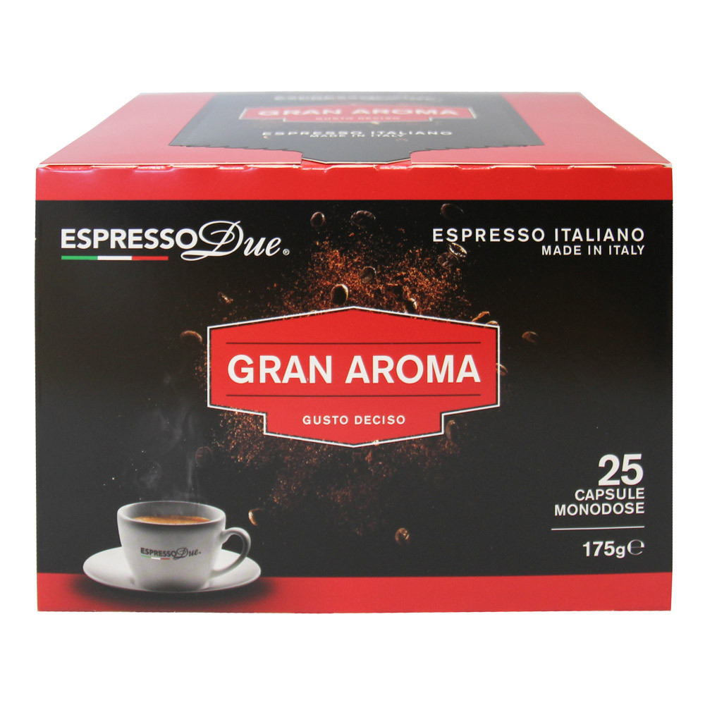 Espresso Due 25 Capsule Caffe Gran Aroma per Nuove Macchine cod. 315-321-327
