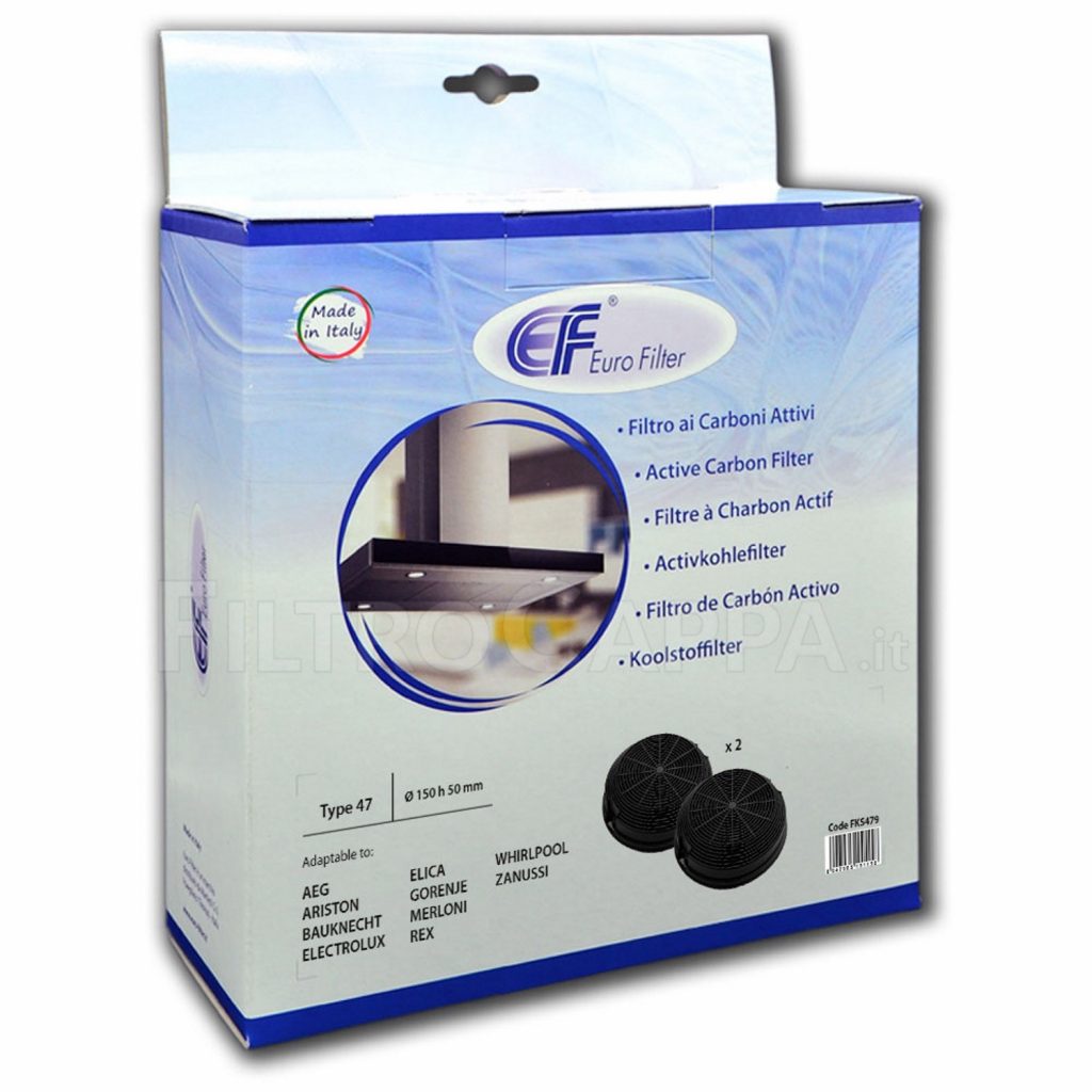 Euro Filter FKS386 Filtro a Carboni Attivi per Cappa